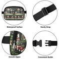 thumbnail image 5 of Black Christmas Santa Pattern Cute Fanny Packs for Women,Travel Waterproof Crossbody Fanny Bags Waist Purse for Women Anti Theft Adjustable Strap for Running Travel Cycling, 5 of 6