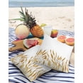 thumbnail image 3 of Pack of 2 Outdoor Pillow Covers, Autumn Wheat Plant Patterns Waterproof Square Throw Pillowcase Cushion Decorative Pillow Covers for Couch Patio Tent, 24x24 in, 3 of 6