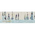 thumbnail image 2 of Meneely, Dan 24x11 Black Ornate Wood Framed with Double Matting Museum Art Print Titled - Sailing Inspiration I, 2 of 4