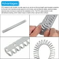 thumbnail image 4 of Uxcell 2pcs 20" Cable Raceway 20mm Dia Cord Cover Hider Cable Management with Buckle & Scale, Grey, 4 of 5