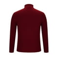 thumbnail image 3 of Burgundy Wine Mens Thick Crochet Warm Cable Knit Basic for Man Long Sleeve Turtleneck Sweater Brunch Fall Winter 2025 Clothes Regular Fit Country Concert Y2K M, 3 of 7