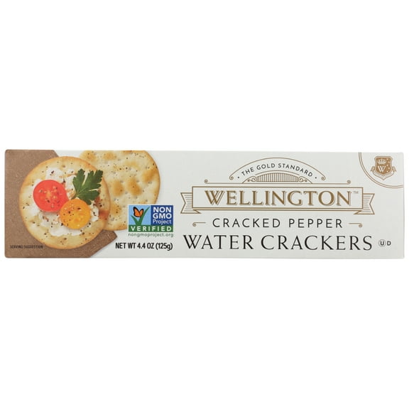 Wellington Crackers, Cracked Pepper Water Cracker, 4.4 Oz.