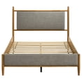 thumbnail image 4 of Mason 46-inch Full Panel Platform Bed Grey and Light Brown, 4 of 10