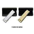 thumbnail image 1 of 10 Holes 20 Tone Diatonic Blues Harmonica Key of C with Case for Beginner Children Silver, 1 of 5