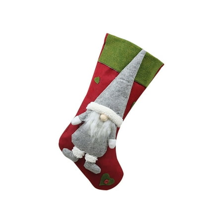 

Yubnlvae christmas decorations Cute Christmas Bags Baby Stocking Gift Box Xmas Tree Decoration Candy Bags