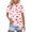 as the picture shows, variant on Women's Dressy Casual Blouses Short Sleeve Lapel Collared Button Down Fashion Tops Graphic Printed Business Work Shirts