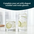 thumbnail image 3 of Libbey Cabos 16-Piece Rocks and Tumbler Glasses Set, Angled Glass Cups Set for Water, Juices, and More, Dishwasher-Safe Modern Glassware, 3 of 7
