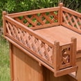 Merry Products Wooden Dog House, Cedar Stain, Small, 21.73"L x 28.54"W x 25.67"H - image 5 of 9