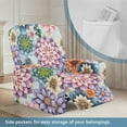 thumbnail image 3 of HELLHERO Boho Mandala Flower Print Recliner Seat Covers for Reclining Chair Lazyboy Recliner Chair Cover with Handle Opening Lift Chair Covers with Side Pockets, 3 of 8