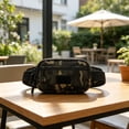 thumbnail image 4 of 10"x7.5" Quick Access Concealed Waist Bag, Multi-Pocket Crossbody Fanny Pack with Adjustable Strap, Water Resistant Lightweight Chest Sling Bag for Travel Hiking Cycling Daily Use (Black), 4 of 6
