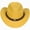 Yellow, variant on Ccpelsie Toddler Baby Cowboy Hat Infant Baby Boys and Girls Cowgirl Hats for 2t 3t 4t 5t 6t 7t Kids Western Cowboy Hat(Khaki,3-18 Years)