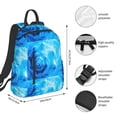 thumbnail image 4 of Balery Blue Shell Lightweight Backpack for Men and Women - Durable and Water-Resistant, Ideal for School, Work, Travel, and Everyday Use, 4 of 9