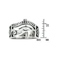 thumbnail image 2 of Egyptian Eye of Horus Ankh Cross Sterling Silver Ring, 2 of 8