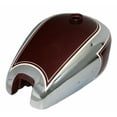 thumbnail image 3 of Fuel Petrol Tank Maroon & Chrome Star Twin Golden Flash Bsa A7 Plunger 500, 3 of 5