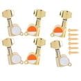 thumbnail image 3 of Acoustic Guitar Pegs, Easy To Install High Performance Guitar Locking Tuners, Alternative Part For Guitar Repair Master Folk Guitar Instrument Lovers Gold, 3 of 8