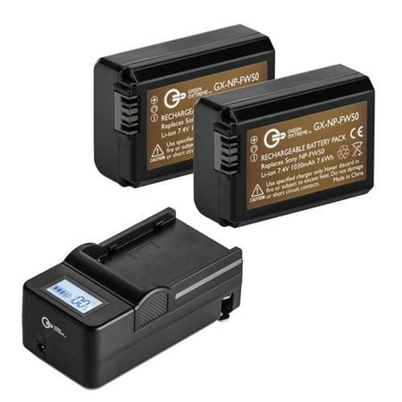 Green Extreme 2 Pack Np Fw50 Battery And Compact Smart Charger Kit Green Extreme 2 Pack Np Fw50 Battery And Compact Smart Charger Kit 7 4v 1030mah