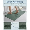 thumbnail image 3 of Ultra Thin Bathroom Rugs, Rubber Backed Bath Mats for Bathroom Non Slip, Absorbent Bathroom Mat for Floor, Shower, Sink, 3 of 7