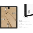 thumbnail image 3 of HAUS AND HUES 6x8 Black Oak Wooden Picture Frame - Set of 15 6x8 Poster Frame - Premium Oak, Vertical Hang, Shatterproof Plexiglass - Ideal for Home, Room, Office (6x8-inch, Black, Set of 15), 3 of 6