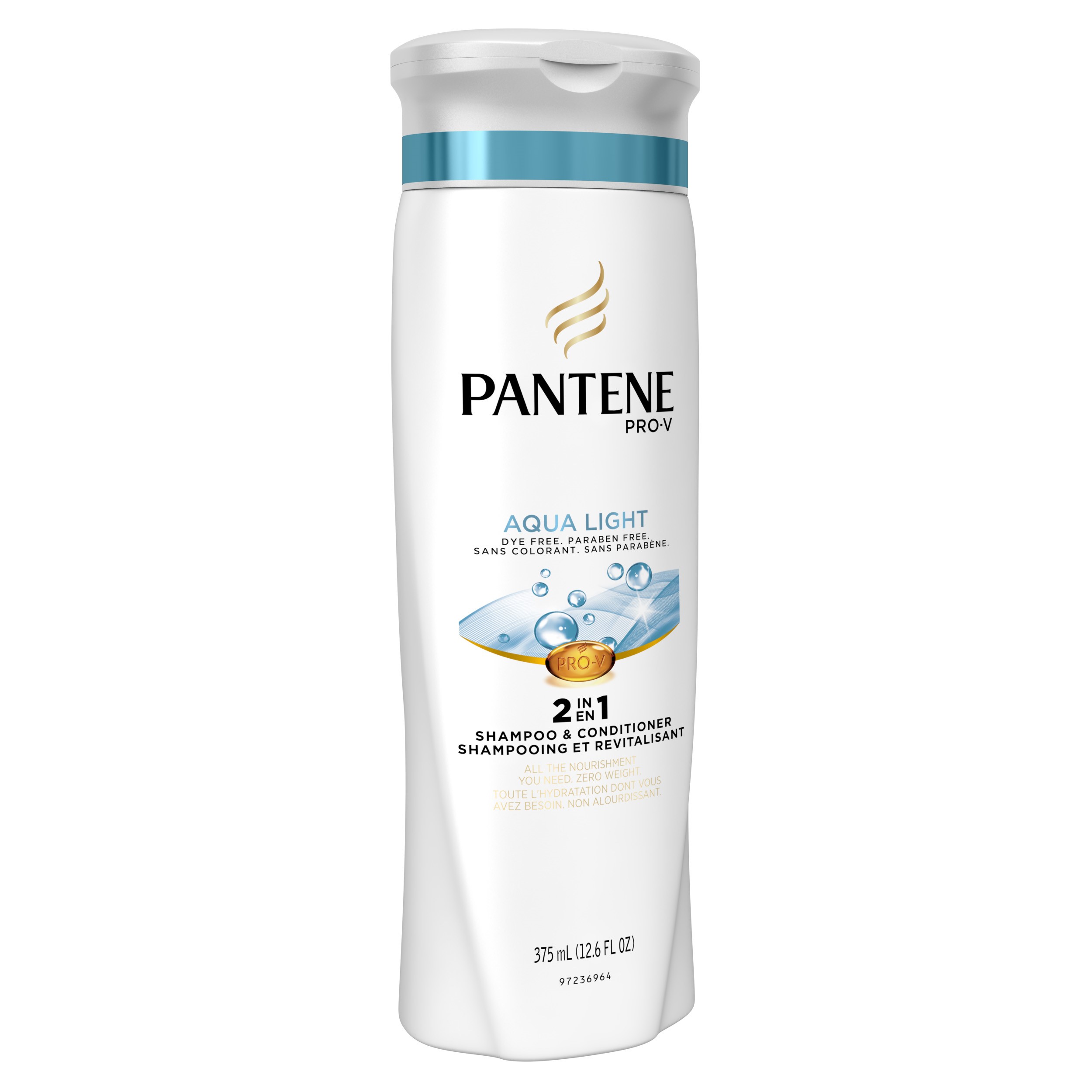 Pantene ProV Aqua Light 2in1 Shampoo & Conditioner, 12.6 Fl Oz