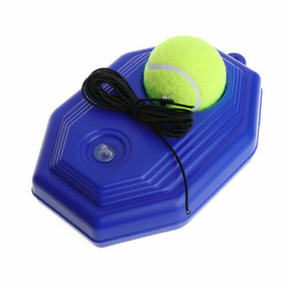 New Tennis Trainer Baseboard Sparring Device Tennis Training Tool with ball EA 