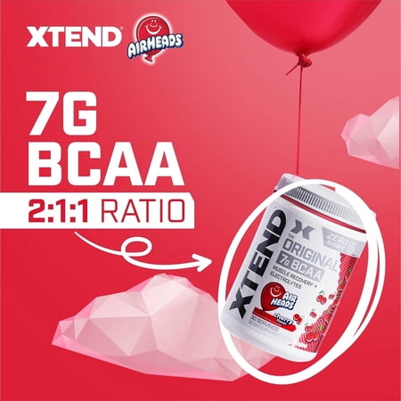 サイベーション エクステンド オリジナル BCAA エアヘッズ チェリー味 399g (14oz) 約30回分 SCIVATION XTEND Original BCAA Airheads Cherry