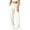 White(New&Hot), variant on ZHYou No Boundarie Womens Wide Leg Casual Pants V Shape High Waisted Sweatpants Stretchy Work Slacks Trousers with Pockets,Black,Size M