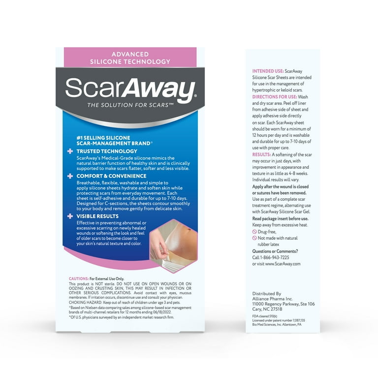 Scaraway silicone outlet gel sheets