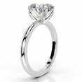 thumbnail image 3 of First Jewel Dazzling 2 Ct Oval Cut Solitaire with Accent Diamond Ring for Her - Featuring Exquisite Lab-Created Simulated Diamonds in 14K White Gold Over - Perfect for Engagements and Anniversaries, 3 of 7