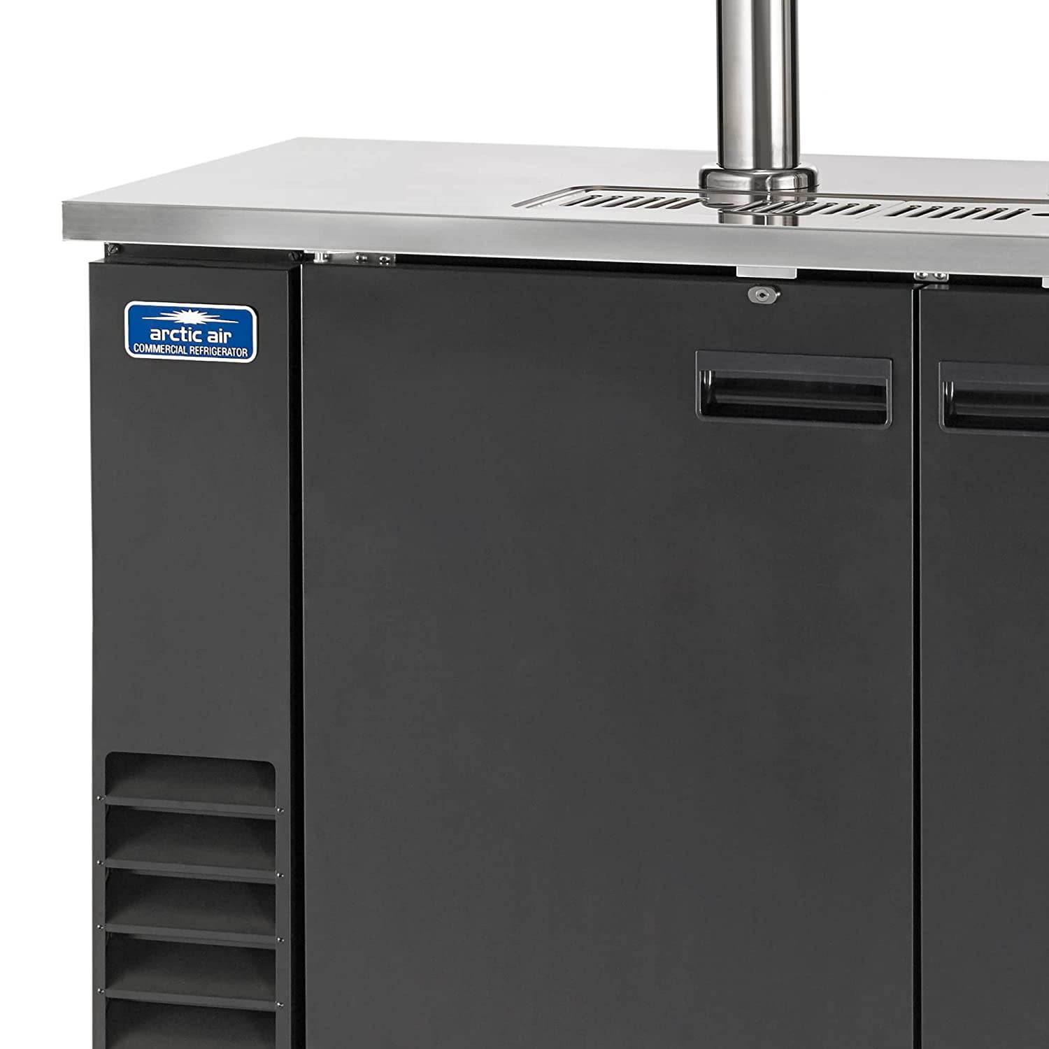 Arctic Air ADD60R-2 61-Inch Double-Tap Direct Draw Draft Beer Cooler/Dispenser/Kegerator, Black, 115v