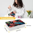thumbnail image 5 of Parrot Portable PU Leather Necklace Organizer Box with Removable Compartment, Earring Holder, and Jewelry Display, 5 of 6