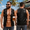 thumbnail image 2 of UDAUDU Personalized Funny T-Shirts with Biker Vest Men Funny 3D T-Shirt, Muscle Man T-Shirt, Realistic Six-Pack Abs Costume Tee Complexion 3XL, 2 of 9