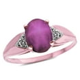 thumbnail image 3 of Star K � Oval 9x7 Created Star Ruby trillion miracle setting wide band Ring, 3 of 9