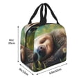 thumbnail image 2 of Pofeuu Daisy Sleeping Sloth Print Lunch Bag Lunch Box Insulated Lunch Bag Adult Lunch Box for Men and Women, 2 of 5