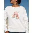 thumbnail image 2 of Manga Schoolgirl Kyun? Sweatshirt Women -Image by Shutterstock, Female XX-Large, 2 of 4