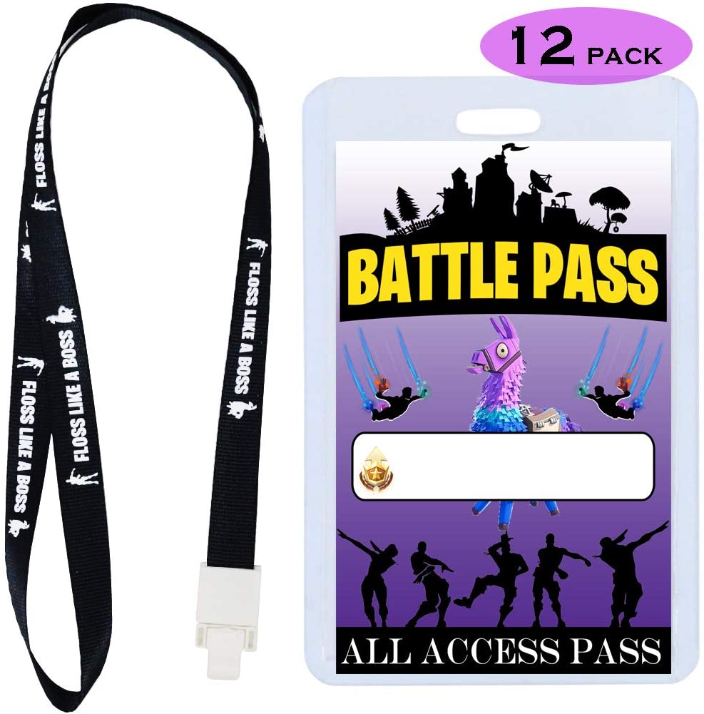 Video Game Party Supplies Battle VIP Pass Tickets, Gamer Party VIP Pass  Lanyards, Cards and Card Holders for Kids Gaming Themed Birthday Party  Supplies Decorations (12 PACK) - Walmart.com