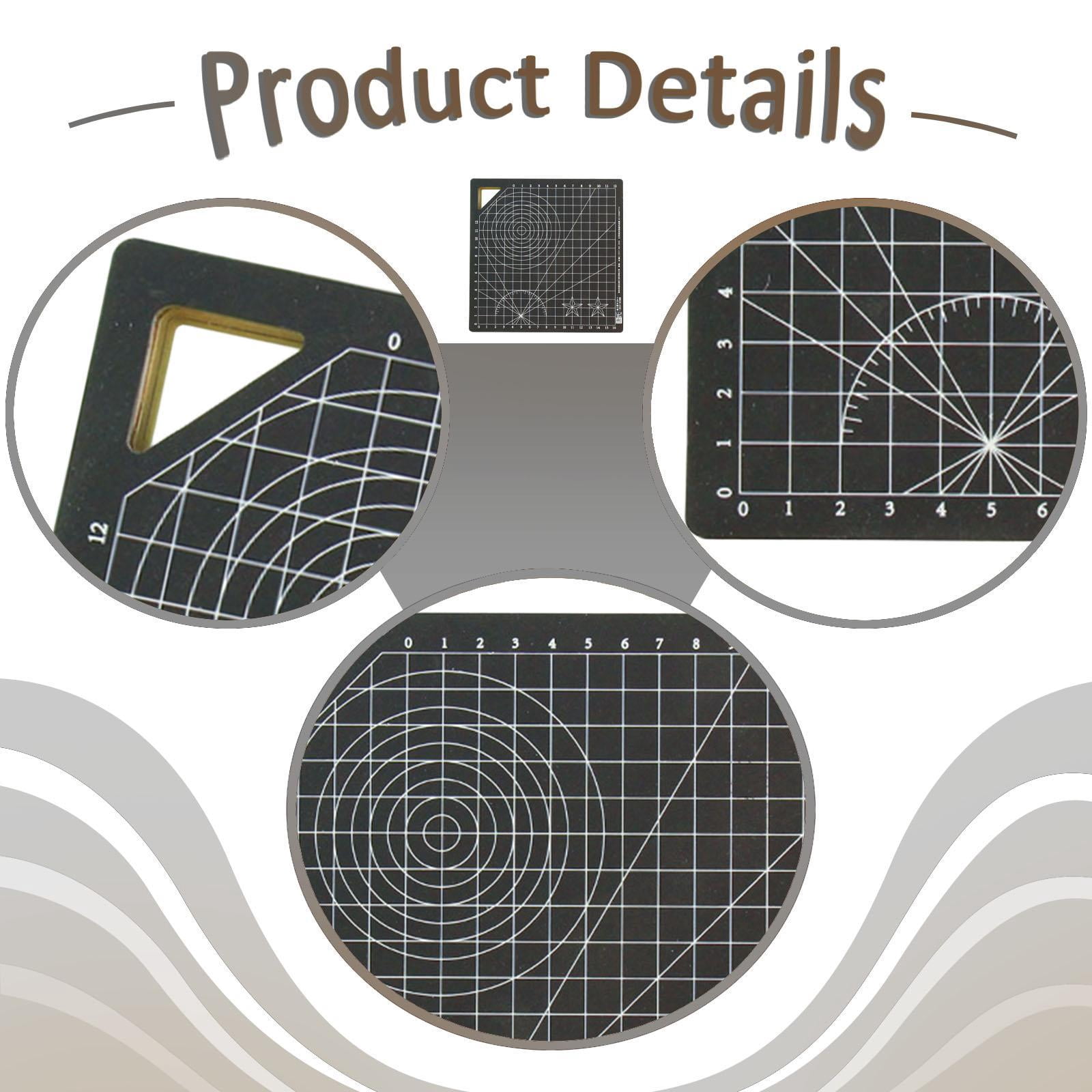 GUOOL Cutting Mat Double Sided Non Slip Square Rotary Board Crafted From Thickened Wood Material for Sewing Scrapbooking Projects Suitable for DIY Crafts Ho 18 cm