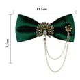 thumbnail image 2 of Men's Bow Tie Fashion Rhinestone Adjustable Pre-tied Neck Bowtie Formal Bowtie, 2 of 6