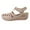 Beige, variant on XIMIN Women Clogs Mules Hollow Out Shoes Dressy Closed Toe Platform Sandals Comfortable Summer Casual Adjustable Slip On Walking Fisherman Wedges
