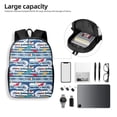 thumbnail image 4 of Disketp Fish And Shark School Backpack, Lightweight Basic Middle School Bookbags 17 Inch Casual Daypack for Student College, Travel or Outdoor, 4 of 6