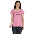 thumbnail image 1 of Inkmeso Scoop Neck Positive Vibes Only Tshirt Inspiration Typographic Tee Tops, 1 of 9