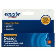 Equate Maximum Strength Benzocaine Orasol Oral Anesthetic Gel, 0.33 oz