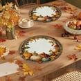 thumbnail image 6 of Bwiyojiz Christmas Decorations Home Decoration Pumpkin Fall Placemats 15.7x15.7"Thanksgiving Harvests Vintage Table Mats for Party Catering, Gifts for Yourelf, Multicolor, 6 of 6