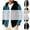 #0187-Blue, variant on Qiyinn Men Corduroy Hooded Long Sleeve Jacket Drawstring for Men Daily Wear Essential