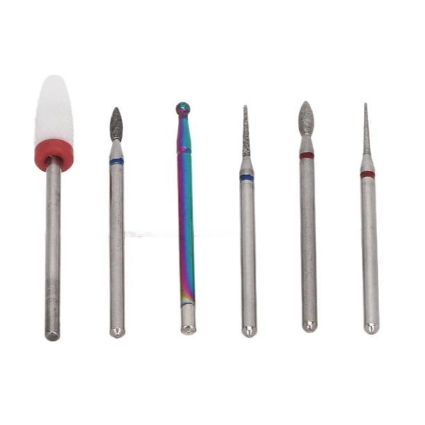 Broca de Taladro de Extracció de Gel, 6 Piezas de Cerámica de Cebilla de Clavar Tungsteno de Tungsteno de Cerámica Prácica para Dar Forma para artista de Unas