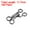 Black, variant on 100pcs Metal Sewing Hooks and Eyes Closures Suitable for Bra Clothing Sewing Craft Trousers Silver