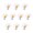 White, variant on Raindrops 10pcs Daisy Hair Clips Barrettes for Ladies and Girls White