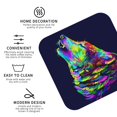 thumbnail image 4 of Pofeuu Howling Wolf Print Leather Coasters Set of 6, Round Cups Mugs Mat Pad for Home Kitchen Heat Resistant Drink Coasters,Square, 4 of 7