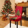 thumbnail image 1 of 15.7*25.5 Inch Stretch Removable Washable Dining Room Chair Protector Slipcovers Christmas Decoration/Home Decor Dining Room Seat Cover, 1 of 8