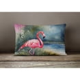 thumbnail image 2 of Flamingo Throw Pillow 12 in x 16 in, 2 of 4
