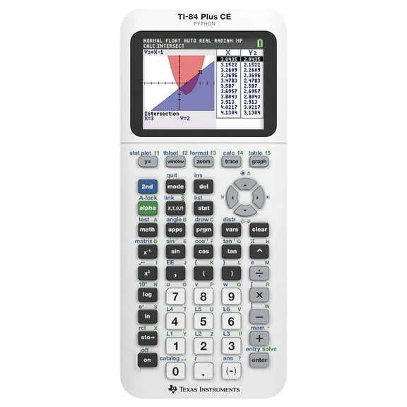 Pre-Owned TI-84 Plus CE Python Graphing Calculator, Bright White